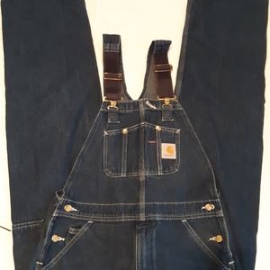 Mens Carhartt bib overalls 34x34